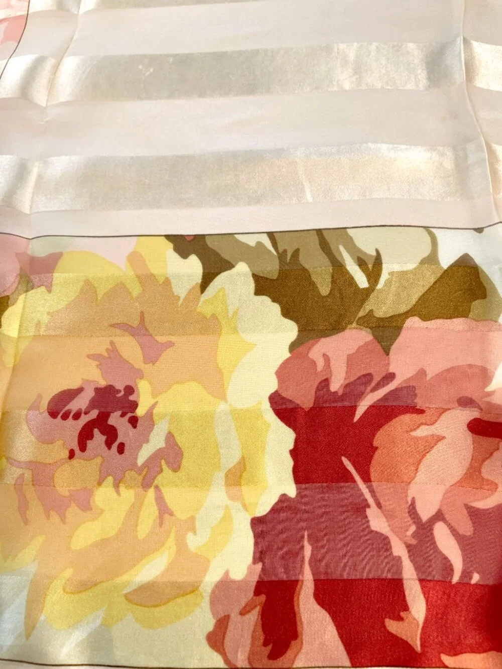 Vintage Yves Saint Laurent Silk Chiffon Scarf